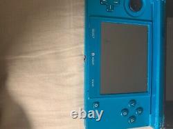 Nintendo 3ds Handheld System Aqua Blue En Bon État Fonctionne Très Bien