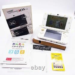 Nintendo 3ds LL Pearl White Console Game Japon Bon État