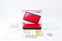 Nintendo 3ds LL Red ×noir Avec Boîte Et Instruction Bon État Japon Importation