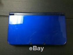 Nintendo 3ds XL Console Bleu + Chargeur Usb + 12 Jeux Bon État