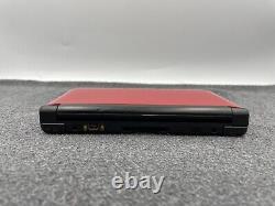 Nintendo 3ds XL Red/black Stylus Chargeur 64 Go Carte Sd Testée Très Bon État