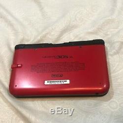 Nintendo 3ds XL Rouge Et Noir Portable Bundle Bonne Condition