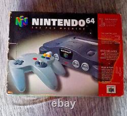 Nintendo 64 Console Complete En Boîte De Bonne Forme Testée