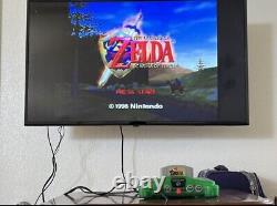 Nintendo 64 Donkey Kong Jeu Console Bundle Jungle Vert Bonne Condition