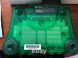 Nintendo 64 Jungle Green Funtastic Console, Cib, Bon État Général