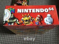 Nintendo 64 N64 Console Boxed Pal Bon État Testé Travail