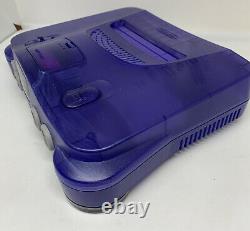 Nintendo 64 N64 Console Pourpre Entièrement De Travail Bon État Pal