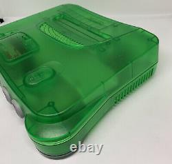 Nintendo 64 N64 Console Verte Entièrement En Bon État Pal