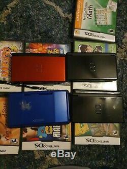 Nintendo Ds Lite Et 3x Ds Console Portable Bonne Condition Avec Des Jeux Lot