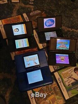 Nintendo Ds Lite Et 3x Ds Console Portable Bonne Condition Avec Des Jeux Lot