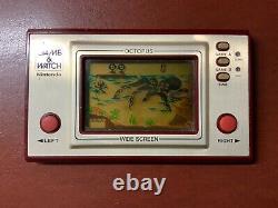 Nintendo Game And Watch -mickey/ Octopus- Bon État De Fonctionnement Japon F/s