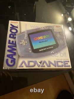 Nintendo Game Boy Advance Glacier Scellé Dans La Boîte D'origine En Bon État