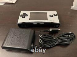 Nintendo Game Boy Advance Micro (argent) Cib Complete En Boîte Bon État