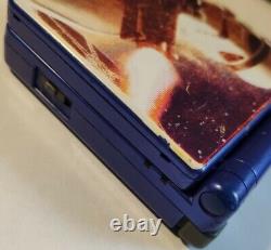 Nintendo Game Boy Advance Sp Cobalt Blue Bon État Ags-001 Star Wars Skin