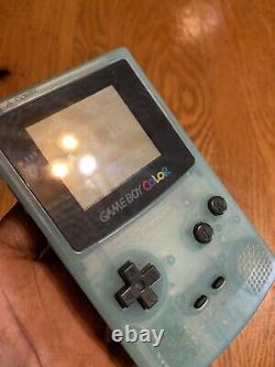 Nintendo Game Boy Couleur Ice Blue Console. Testé. Bon État. Rare