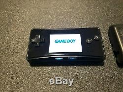 Nintendo Game Boy Micro Console Noir Avec Chargeur Bon État