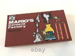 Nintendo Game & Watch 1983 G&w Mario's Cement Factory, Très Bon État Ml-10