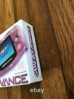 Nintendo Gameboy Advance Agb-001 Avec Box Wide Screen Très Bon État Fuchsia
