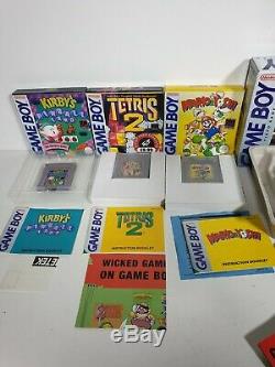 Nintendo Gameboy Originale Avec Tetris Très Bon État 15 Jeux Plus Boxed