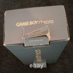 Nintendo Good Condition Game Boy Micro Body Blue Charger Box De Japan