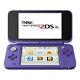 Nintendo New 2ds Xl Violet Et Argent Système Portable Très Bon État
