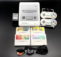 Nintendo Super Famicom Console 2xcontroller 4xgame Soft Bon État #070