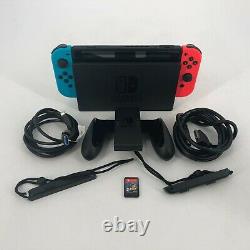 Nintendo Switch 32 Go Noir Très Bon État Avec Joycons + Câbles + Dock + Jeu