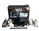 Nintendo Wii Black Console In Box Rvl-001 Pas De Jeux Bon État Testé Travail