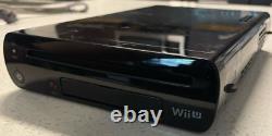 Nintendo Wii U 32 Go Black-loose! Prêt À Jouer! Bon Part/testé! Tous Oem