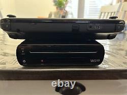 Nintendo Wii U 32GB Modèle Noir WUP-101(02) Bundle Console en bon état testé
