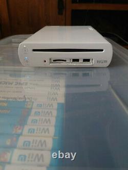 Nintendo Wii U Console Bundle 8 Go Blanc Avec 27 Jeux Très Bon État