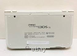 Nouveau Nintendo 3ds LL Pearl White Console Japonais Très Bon État Navire Rapide