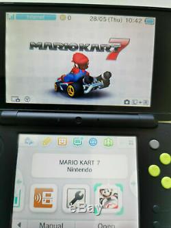 Nouvelle Nintendo De XL Mario Kart 7 Uk Console Bon État