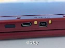 Nouvelle console de jeu Nintendo 3DS XL (rouge) avec chargeur et stylet en bon état