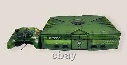 Original Microsoft Xbox Console Halo Édition Spéciale Vert Bon État