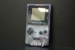 Original Nintendo Game Boy Color System Clear Atomic Purple
