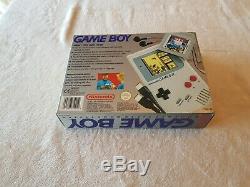 Original Nintendo Game Boy Très Bon État Vgc 5 Jeux Tetris Avec Boxed