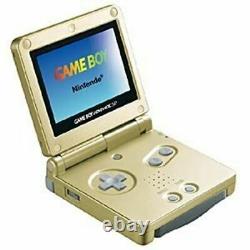 Original Nintendo Jeu Boy Advance Sp Système D'or Avec Chargeur