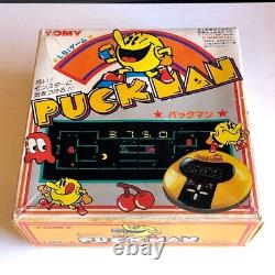 Pacman Puck Man Tomy Lsi Jeu Portable Namco Bon État De Travail Avec La Boîte