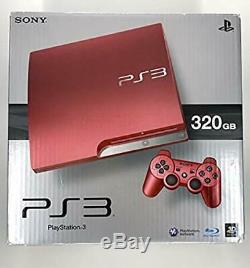 Playstation 3 Ps3 Console 320gb Rouge Écarlate Japon Bon Etat Complet