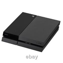 Playstation 4 500 Go Jet Black Console Deux Contrôleurs Très Bon État Ps4