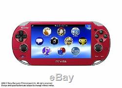 Playstation Ps Vita Console Wi-fi Modèle Rouge Pch-1000 Za03 Japon Bon État