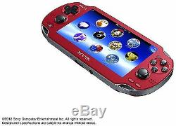 Playstation Ps Vita Console Wi-fi Modèle Rouge Pch-1000 Za03 Japon Bon État