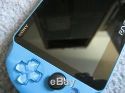 Playstation Ps Vita LCD Slim 2000 Bleu 3.60 Fw Sd2vita 128go Bon État