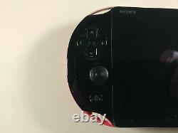Playstation Ps Vita Slim LCD 2000 Noir Rose 3.60 3.65 Bon État