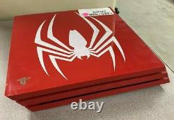 Ps4 Pro 1tb Limited Edition Marvel Spider-man Console Seulement Bon État