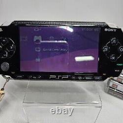 SONY PSP-1000 (Noir Piano) Console portable avec 10 JEUX BON ÉTAT