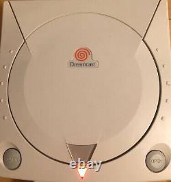 Sega Dreamcast Console 2xcontrôleur 2x Mémoire Visuelle 6xsoft Bon État #043