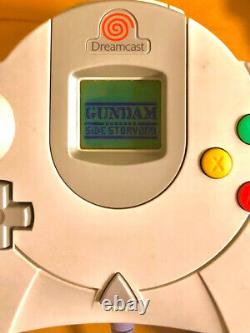 Sega Dreamcast Console 2xcontrôleur 2x Mémoire Visuelle 6xsoft Bon État #043