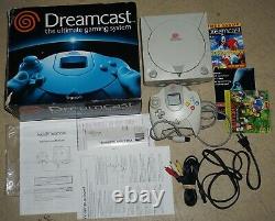 Sega Dreamcast Console Système Blanc Complet Dans La Boîte #24 Bonne Forme